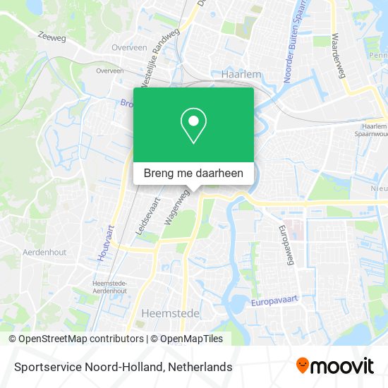 Sportservice Noord-Holland kaart