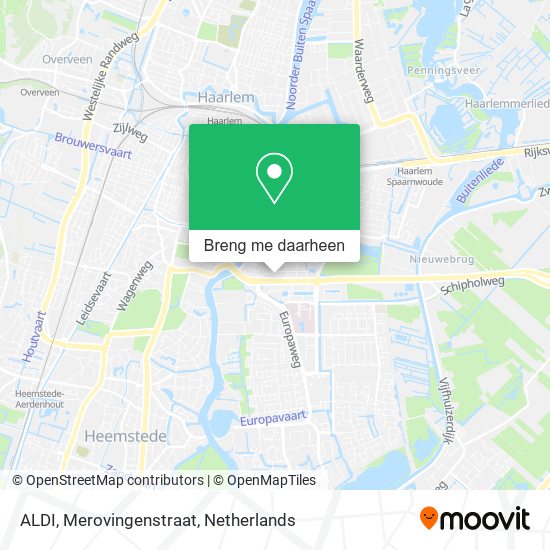 ALDI, Merovingenstraat kaart