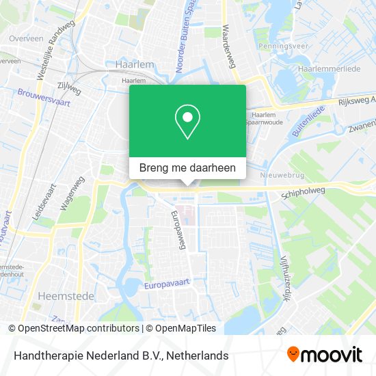 Handtherapie Nederland B.V. kaart