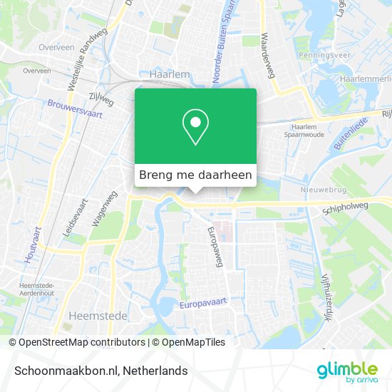 Schoonmaakbon.nl kaart