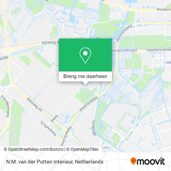 N.M. van der Putten Interieur kaart
