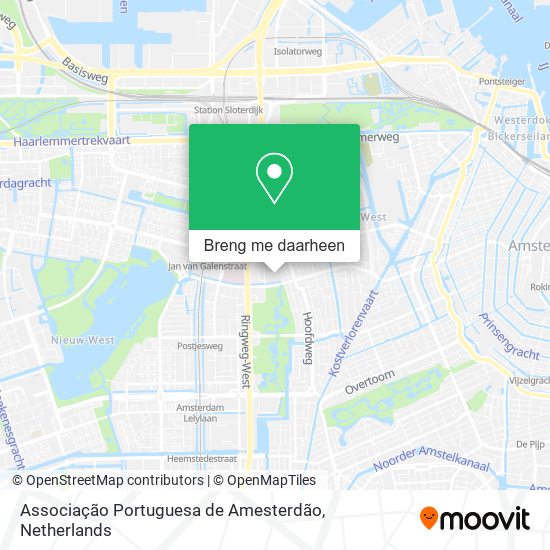 Associação Portuguesa de Amesterdão kaart