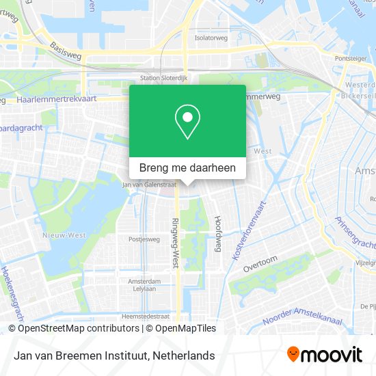 Jan van Breemen Instituut kaart