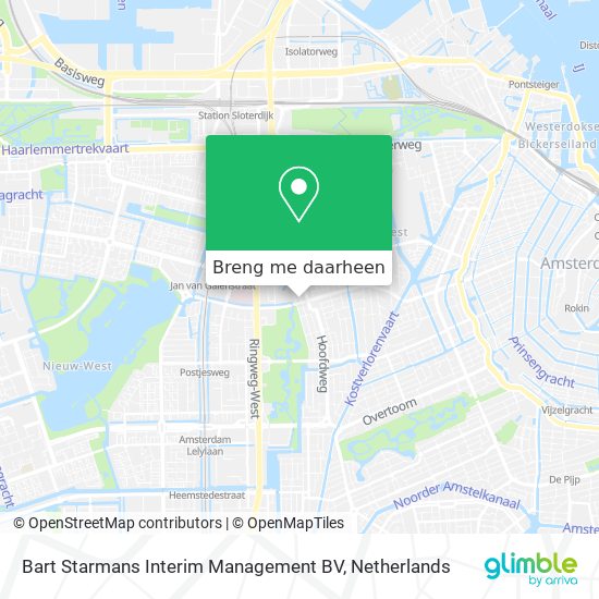 Bart Starmans Interim Management BV kaart