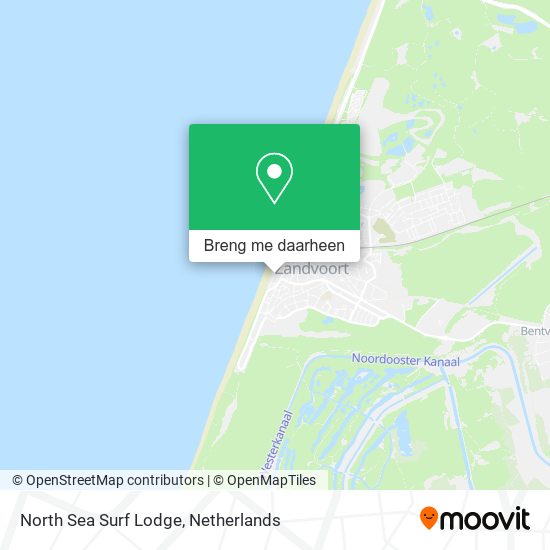 North Sea Surf Lodge kaart