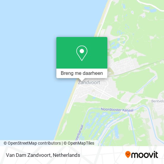 Van Dam Zandvoort kaart