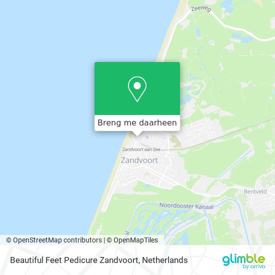 Beautiful Feet Pedicure Zandvoort kaart