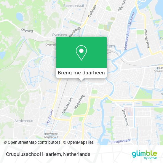 Cruquiusschool Haarlem kaart