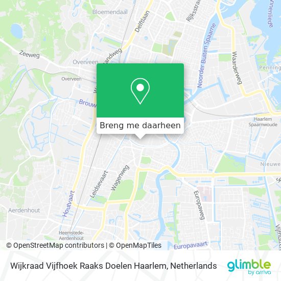 Wijkraad Vijfhoek Raaks Doelen Haarlem kaart