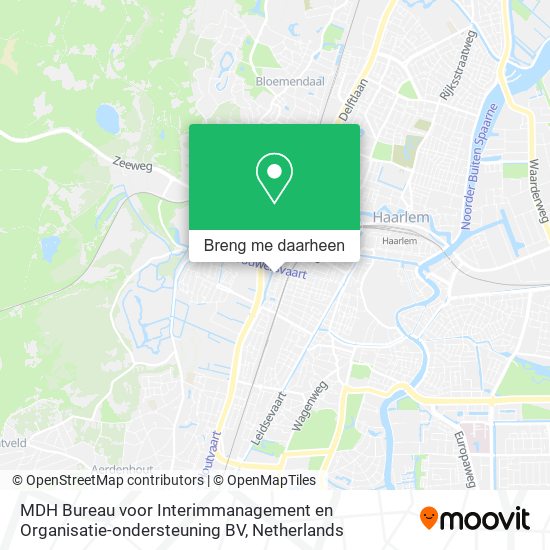 MDH Bureau voor Interimmanagement en Organisatie-ondersteuning BV kaart