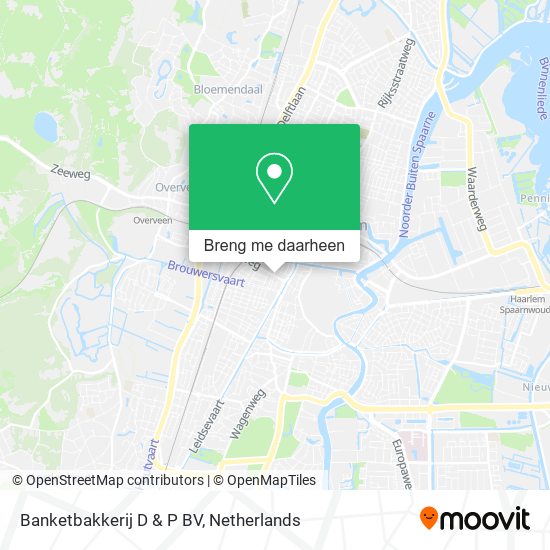 Banketbakkerij D & P BV kaart