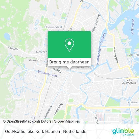 Oud-Katholieke Kerk Haarlem kaart