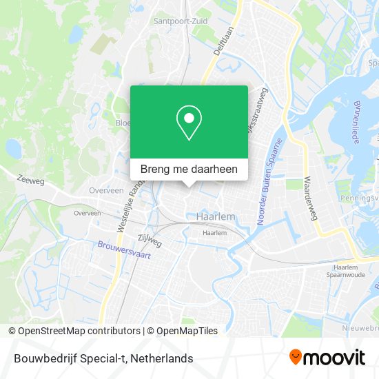 Bouwbedrijf Special-t kaart