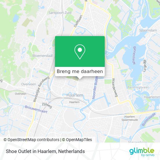 Shoe Outlet in Haarlem kaart