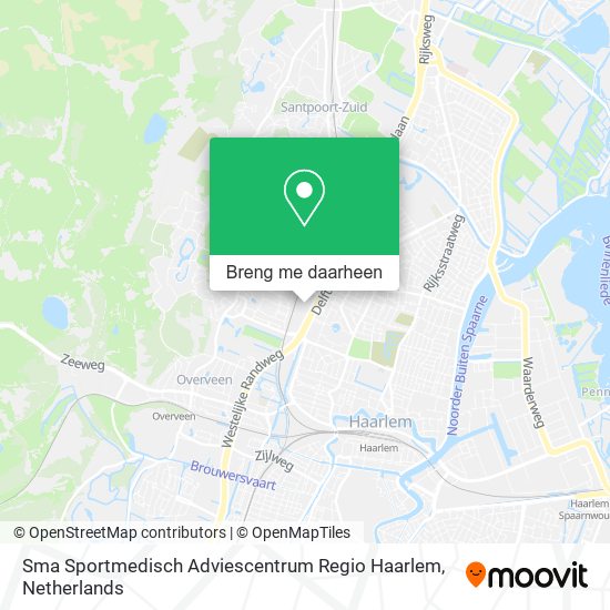 Sma Sportmedisch Adviescentrum Regio Haarlem kaart