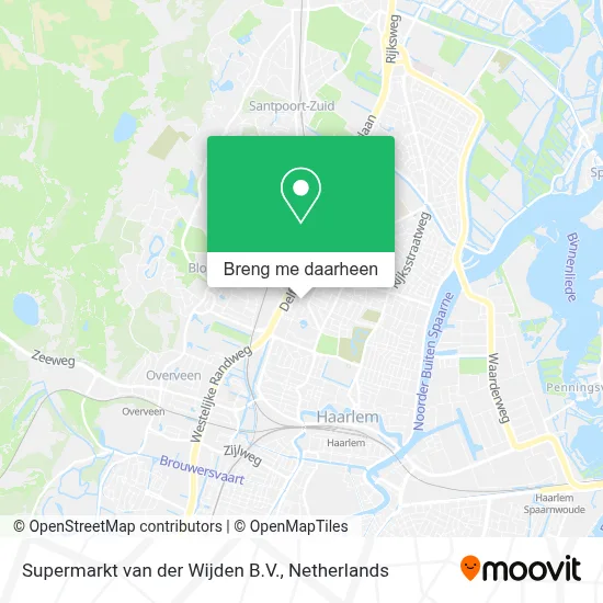 Supermarkt van der Wijden B.V. kaart