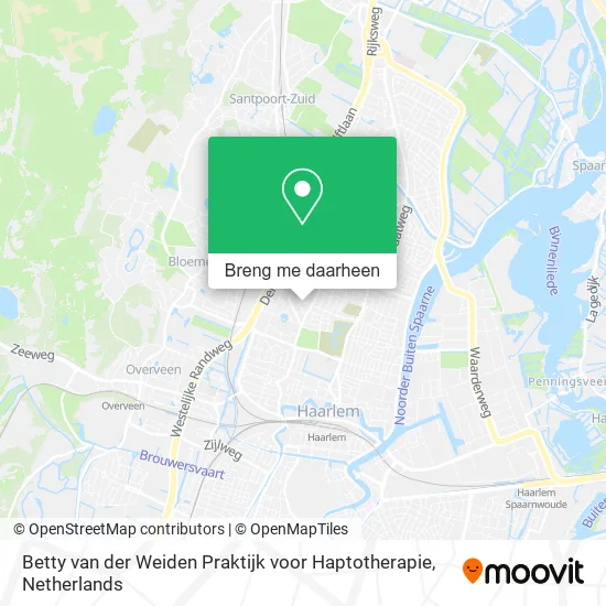Betty van der Weiden Praktijk voor Haptotherapie kaart