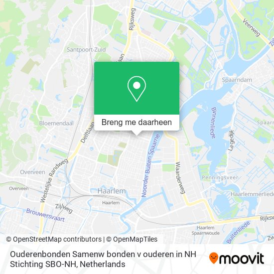 Ouderenbonden Samenw bonden v ouderen in NH Stichting SBO-NH kaart