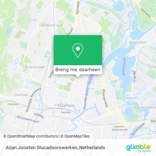 Arjan Joosten Stucadoorswerken kaart