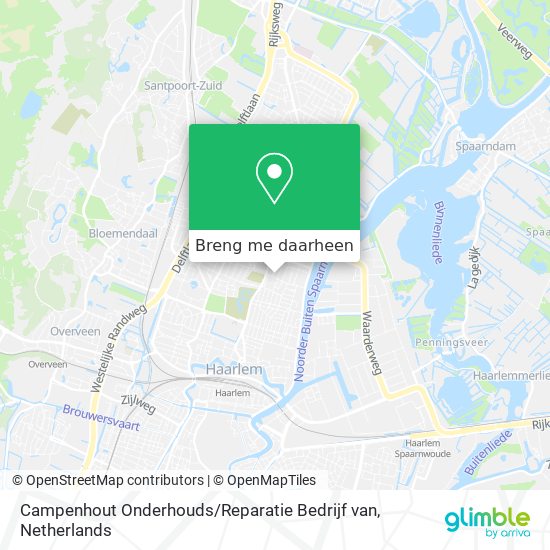 Campenhout Onderhouds / Reparatie Bedrijf van kaart