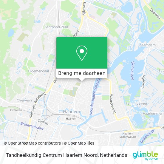 Tandheelkundig Centrum Haarlem Noord kaart