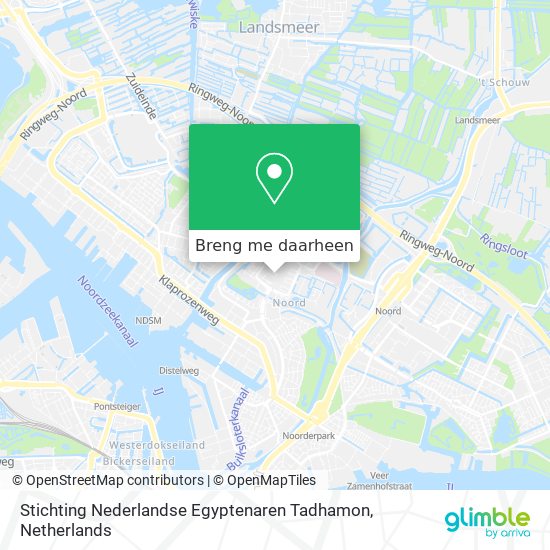 Stichting Nederlandse Egyptenaren Tadhamon kaart