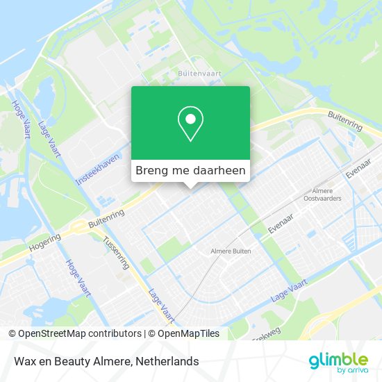 Wax en Beauty Almere kaart
