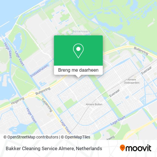 Bakker Cleaning Service Almere kaart