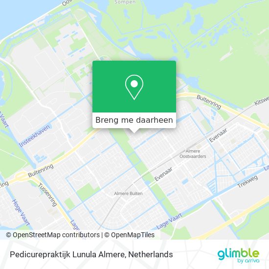 Pedicurepraktijk Lunula Almere kaart