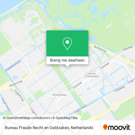 Bureau Fraude Recht en Geldzaken kaart