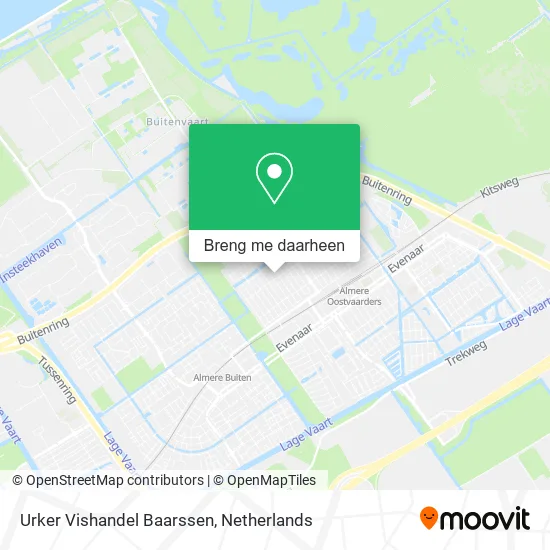 Urker Vishandel Baarssen kaart