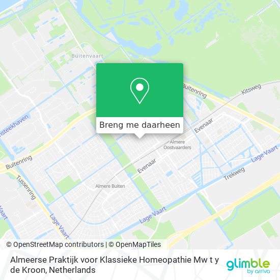 Almeerse Praktijk voor Klassieke Homeopathie Mw t y de Kroon kaart