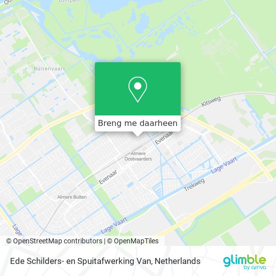 Ede Schilders- en Spuitafwerking Van kaart