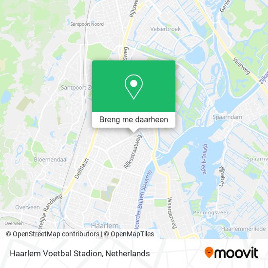 Haarlem Voetbal Stadion kaart