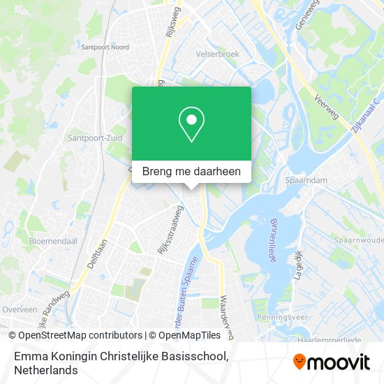 Emma Koningin Christelijke Basisschool kaart