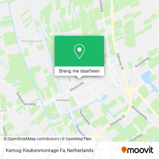 Kemog Keukenmontage Fa kaart