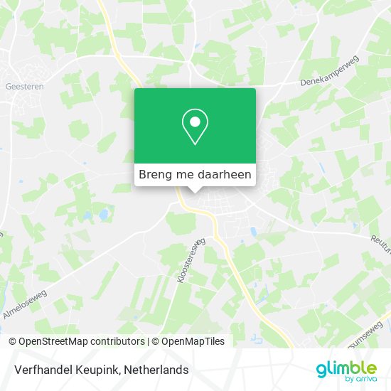 Verfhandel Keupink kaart