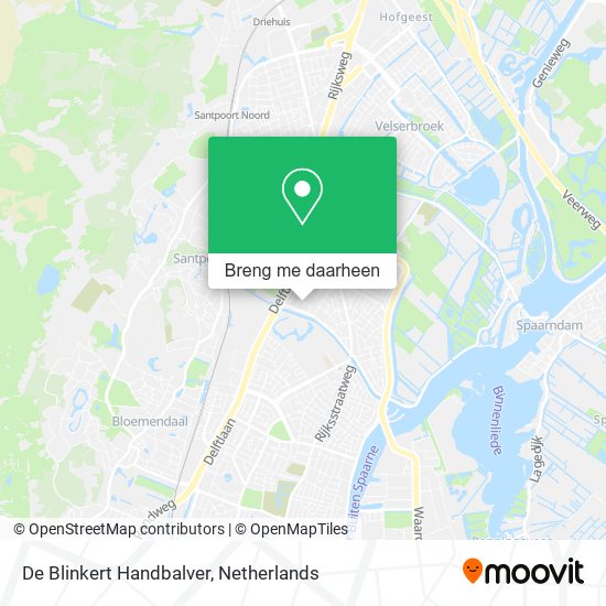 De Blinkert Handbalver kaart