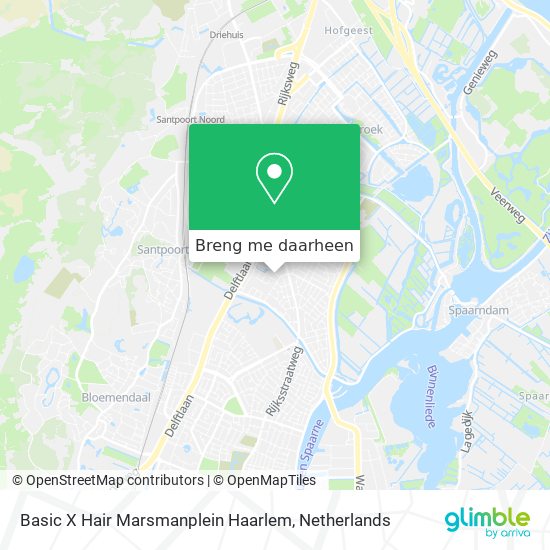 Basic X Hair Marsmanplein Haarlem kaart