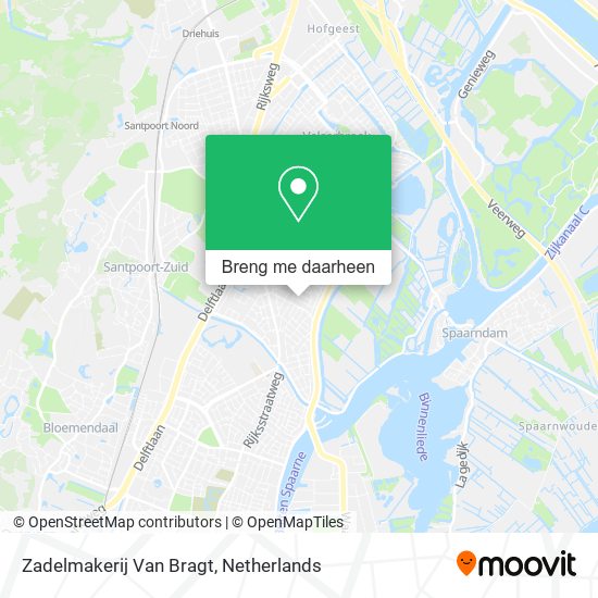 Zadelmakerij Van Bragt kaart