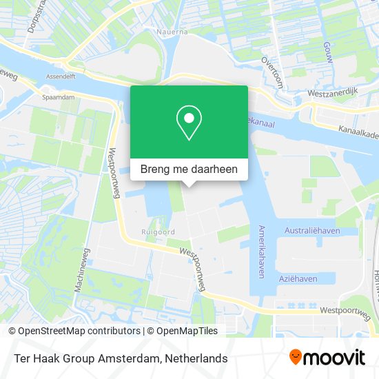 Ter Haak Group Amsterdam kaart