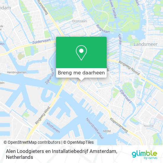 Alen Loodgieters en Installatiebedrijf Amsterdam kaart