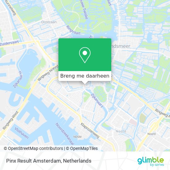 Pinx Result Amsterdam kaart