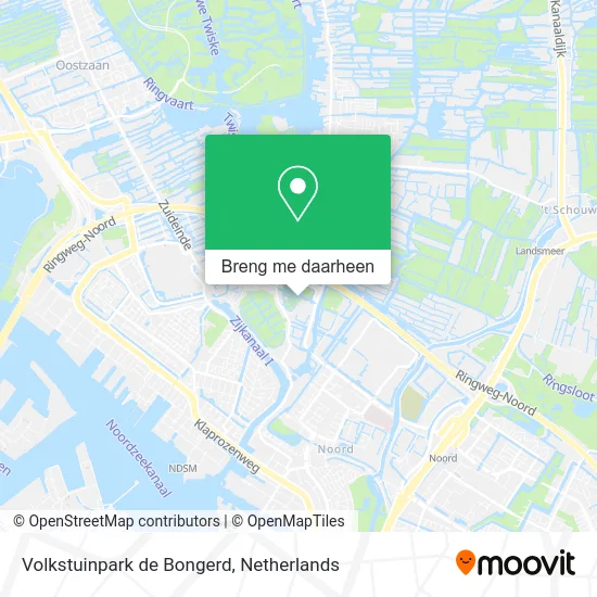 Volkstuinpark de Bongerd kaart