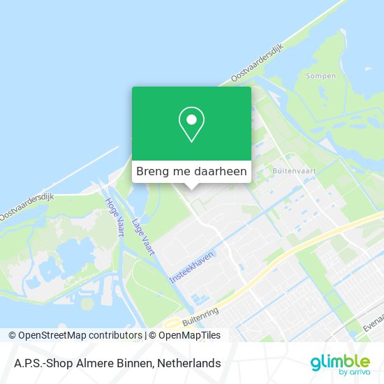 A.P.S.-Shop Almere Binnen kaart