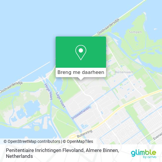 Penitentiaire Inrichtingen Flevoland, Almere Binnen kaart