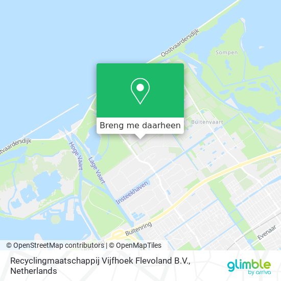 Recyclingmaatschappij Vijfhoek Flevoland B.V. kaart