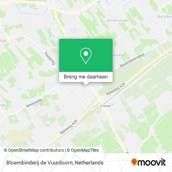 Bloembinderij de Vuurdoorn kaart