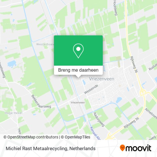 Michiel Rast Metaalrecycling kaart