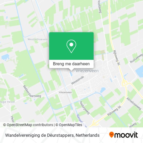 Wandelvereniging de Dêurstappers kaart